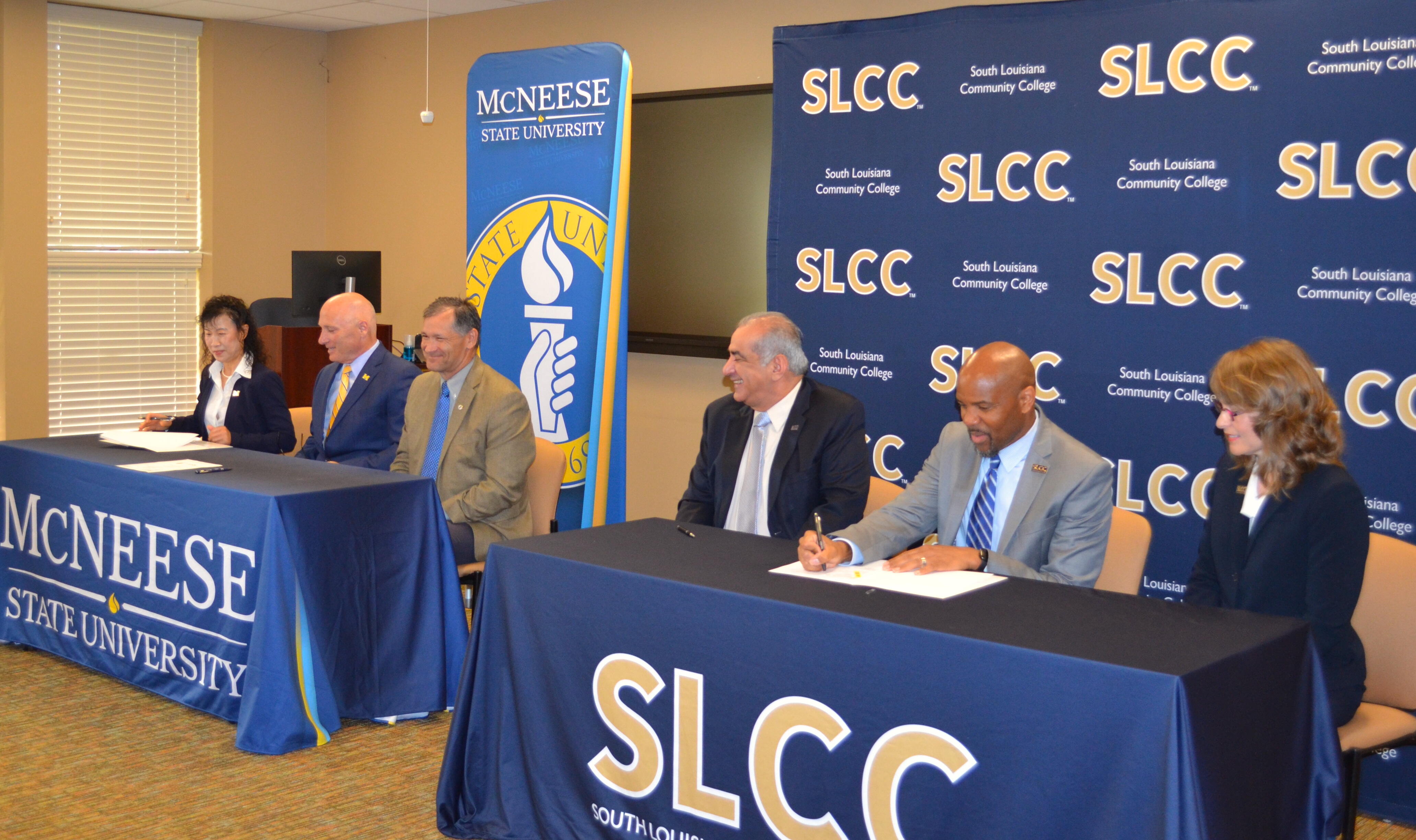 McNeese and SLCC representatives sign 2+2 agreement