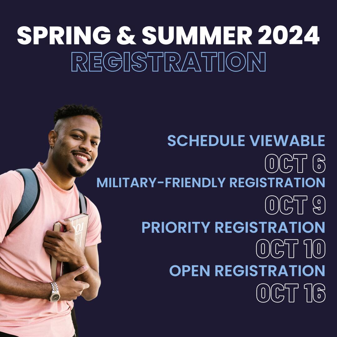 Spring and Summer 2024 registration dates