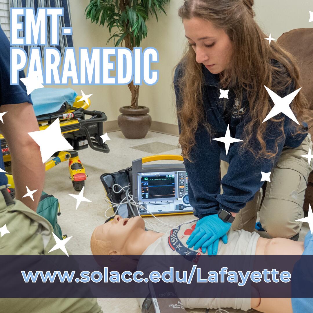 Enroll in EMT Paramedic at SLCC Lafayette