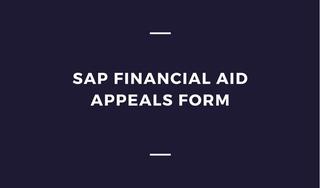 SAP Financial Aid Appeals Form (Financial Aid)
